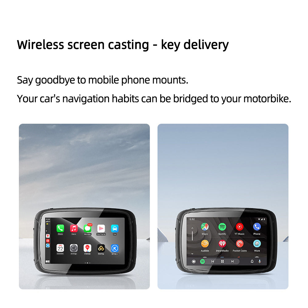 PND-Q5 5-inch Wireless Car Play Portable Motorcycle Navigator Bluetooth HD Video Playback PND-Q5 5-inch Wireless Car Play Portable Motorcycle Navigator Bluetooth HD Video Playback